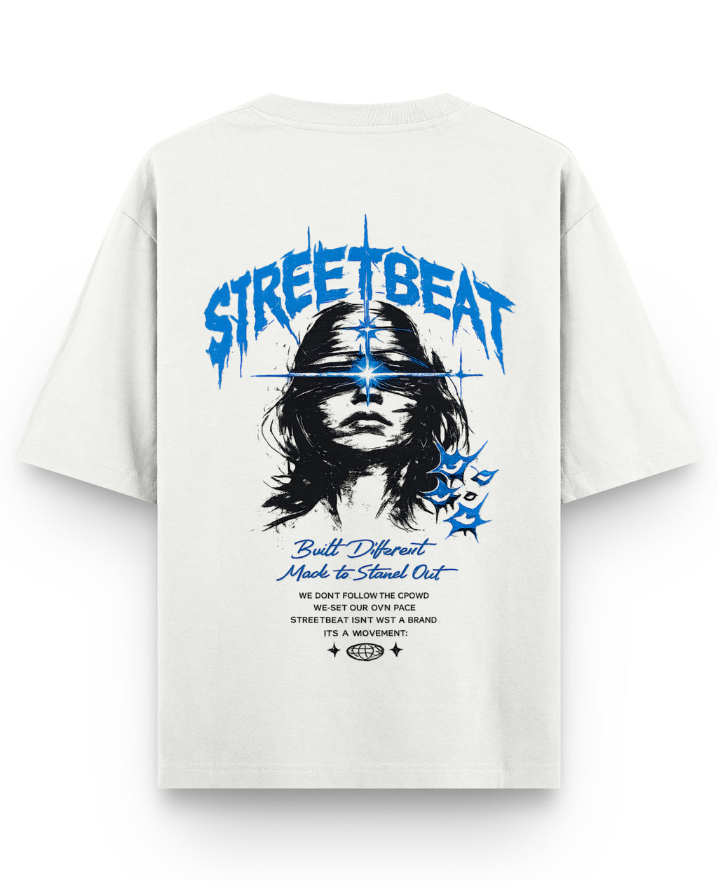 Off White Oversized T-shirt Back Design