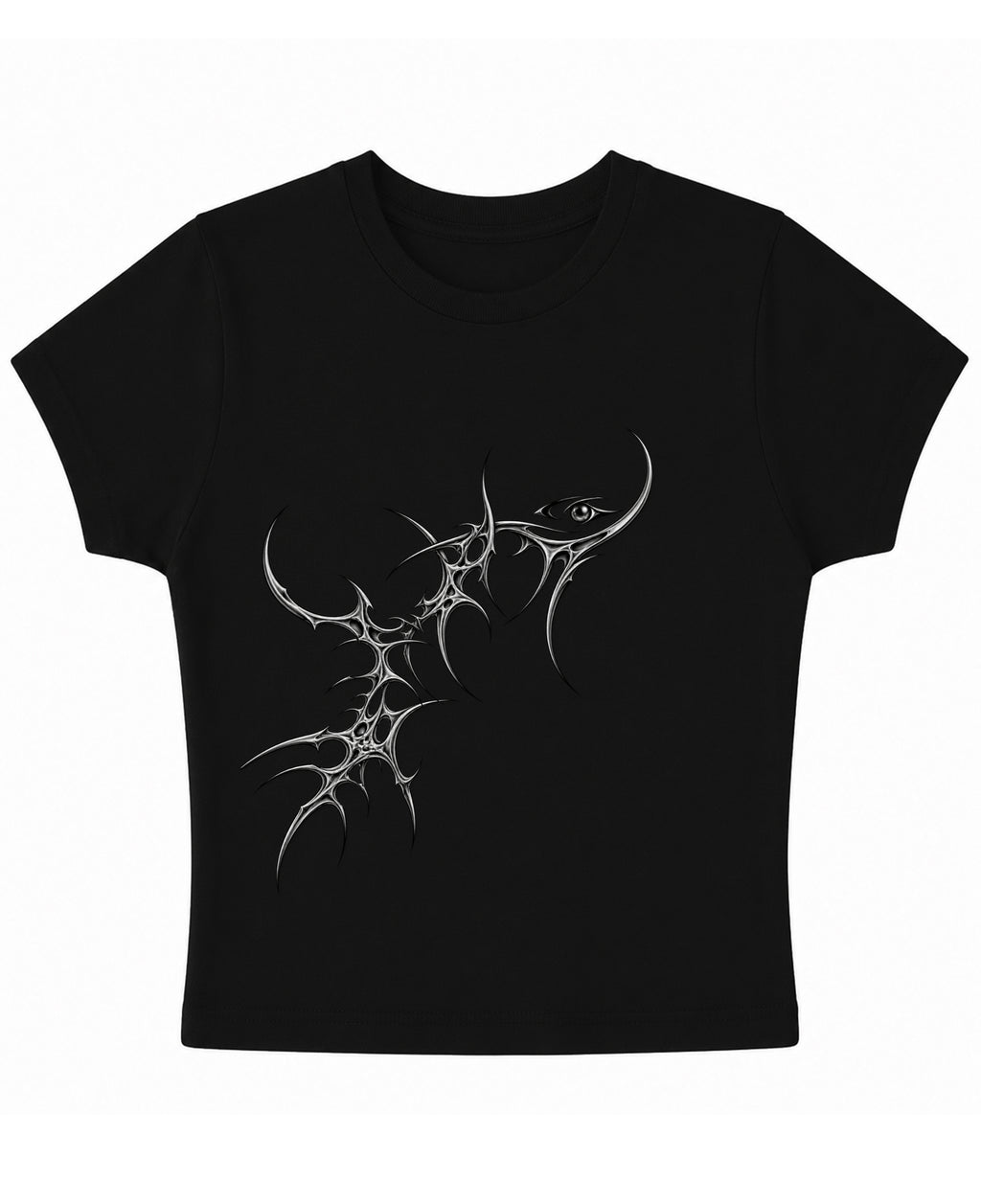 Black Baby Tee Front Design