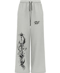 Grey Cotton Joggers Front Design